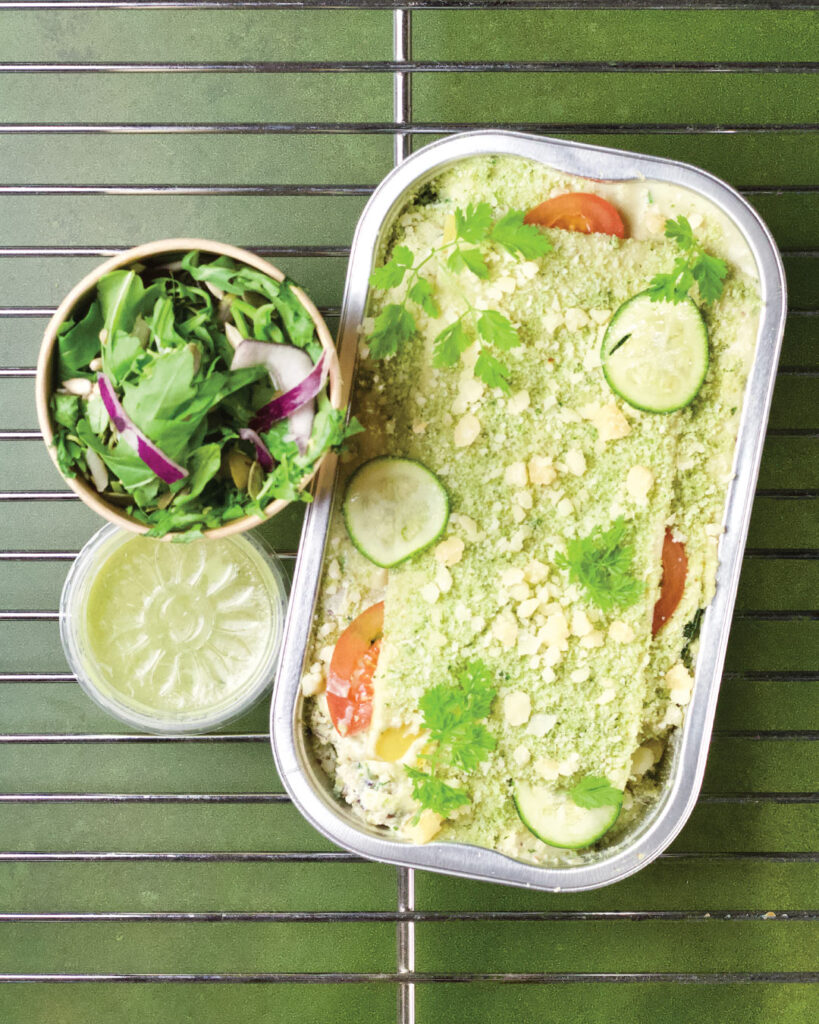 Italiaanse courgette lasagne